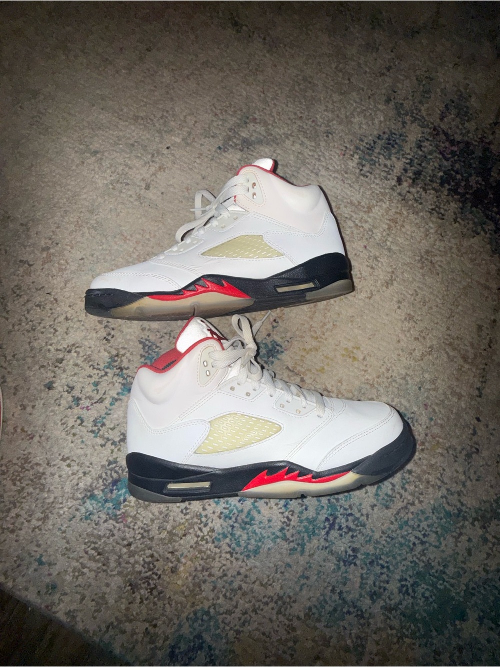 JORDAN 5 RETRO GS 'FIRE RED' 2020 GS Youth Size 7.
